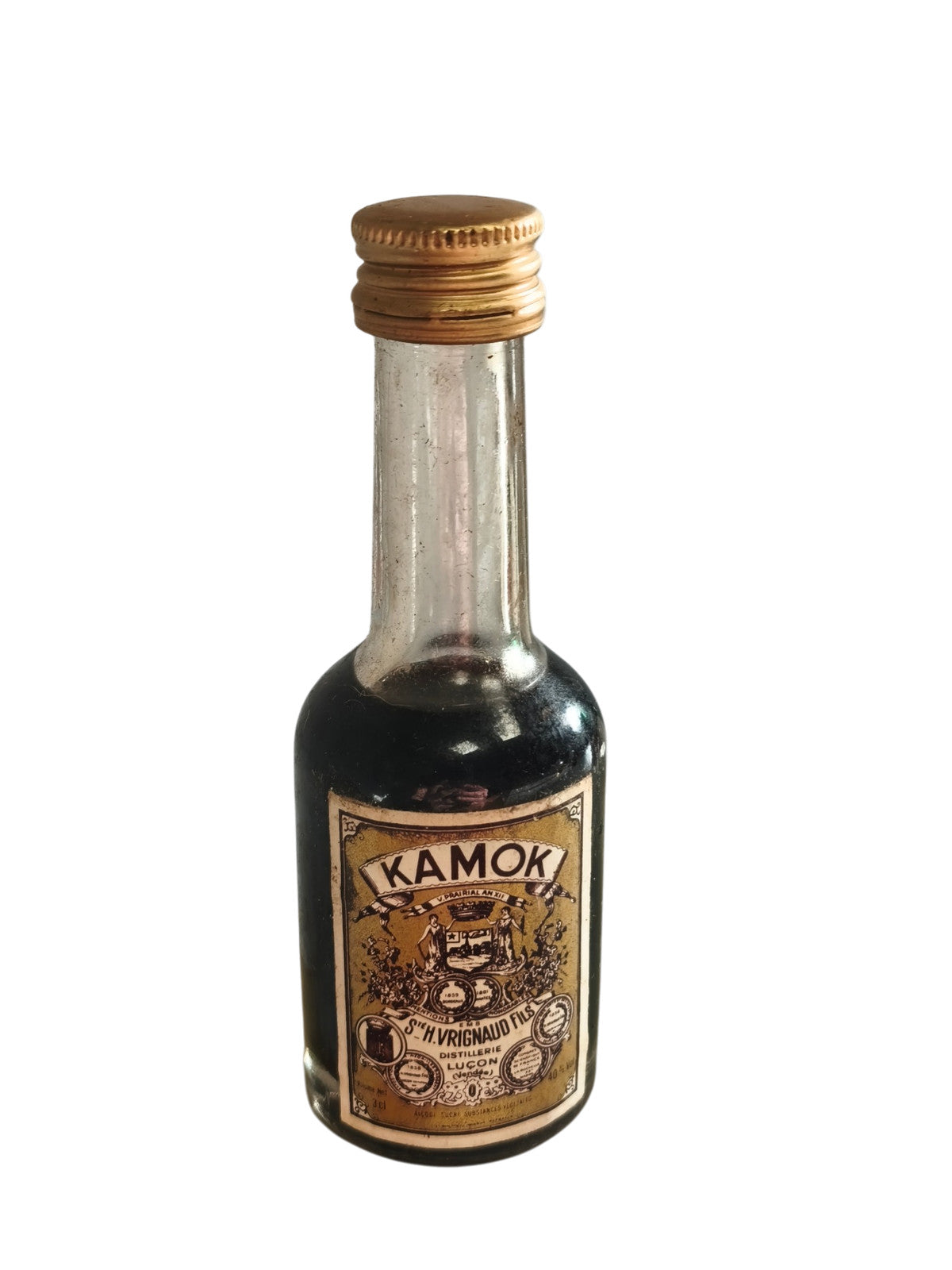 Vintage mignonnette ancienne d?alcool ? flacon rétro pour collectionneur