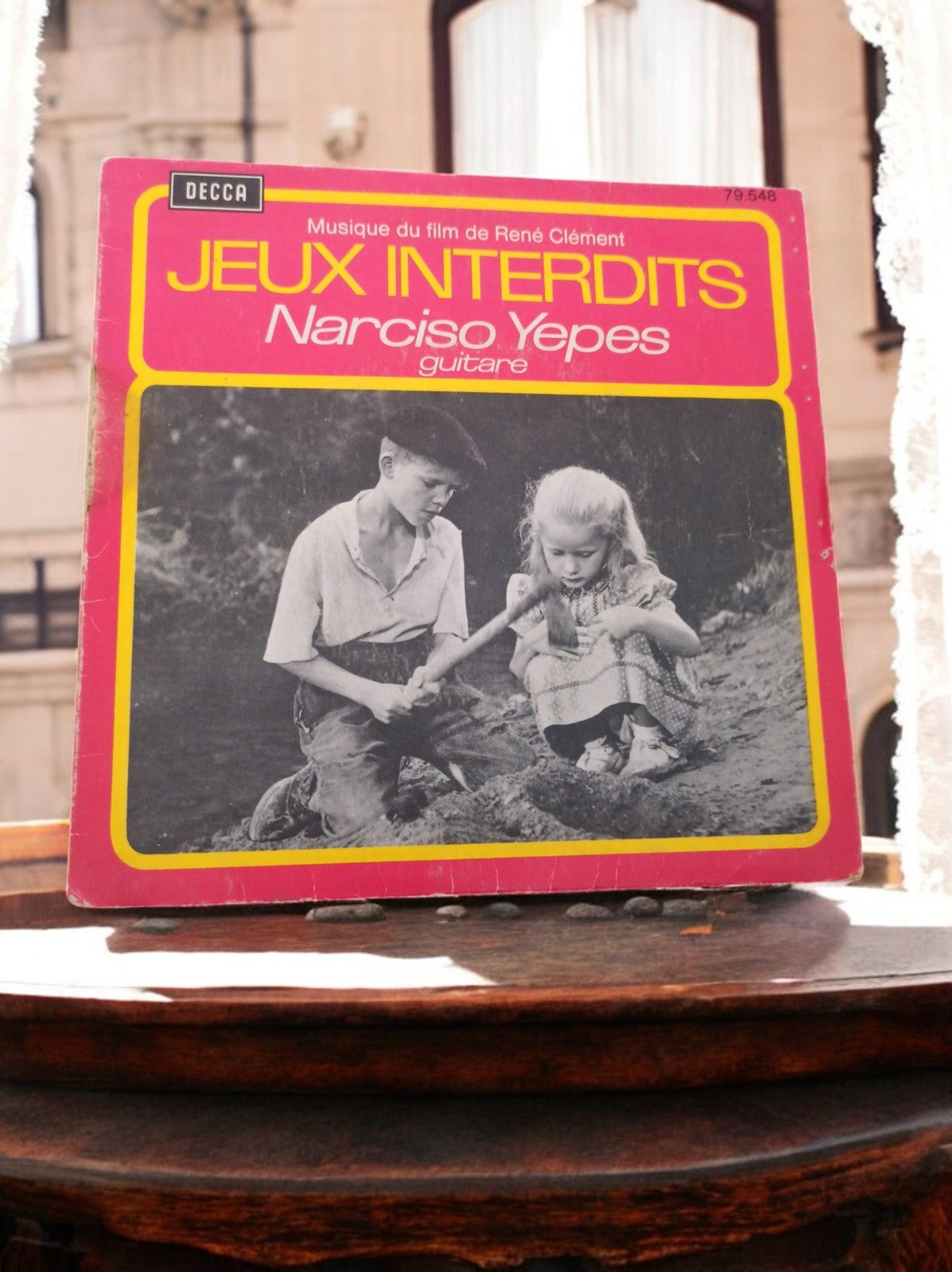 Vinyle 45T DECCA Jeux Interdits Narciso Yepes guitare vintage années 60