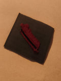 Insigne tissu ancien militaire galon rouge époque XXe vintage armée