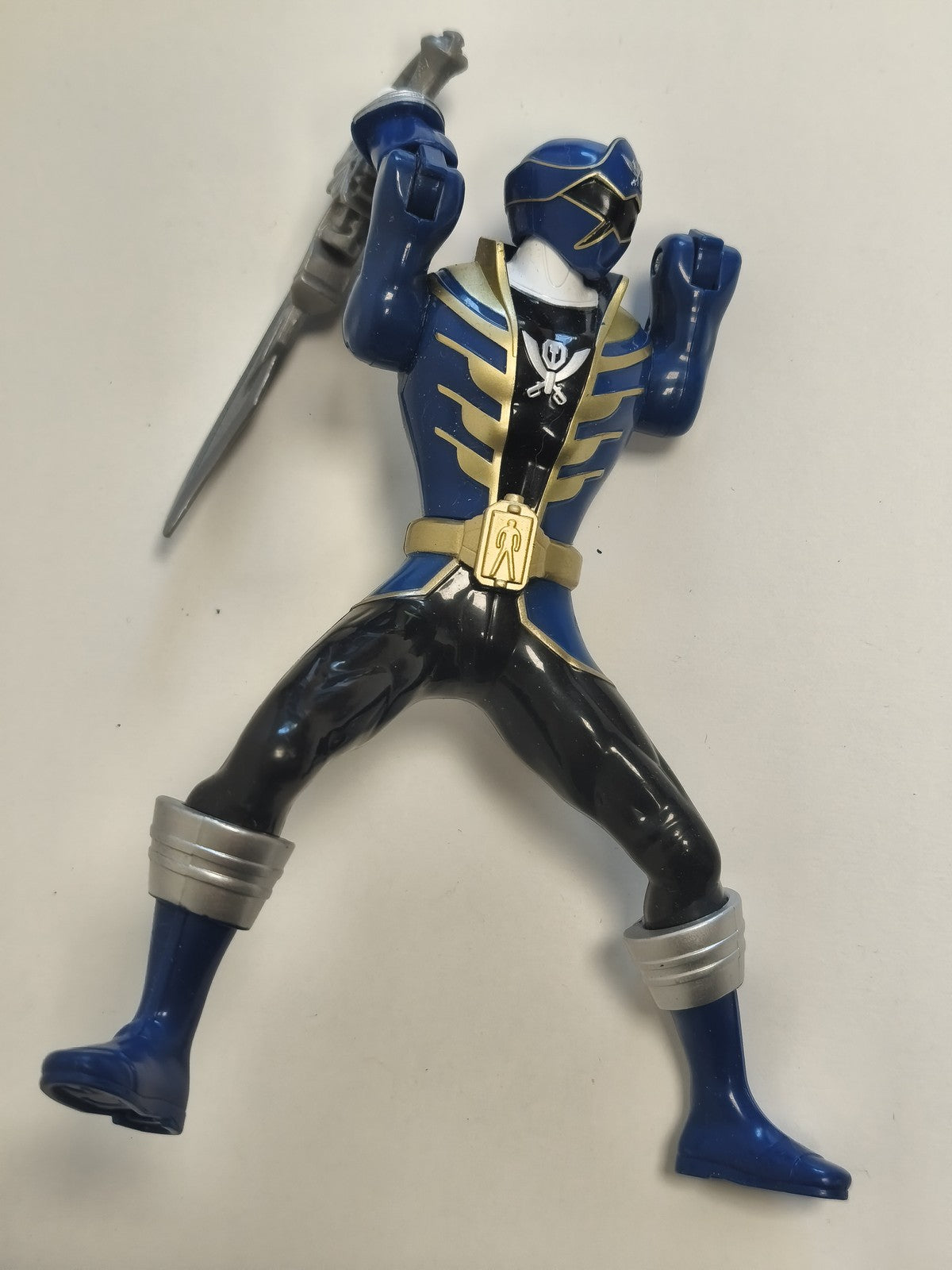 Power Rangers Super MegaForce Figurine Bleu Saban Capital Jouet articulé d'occas