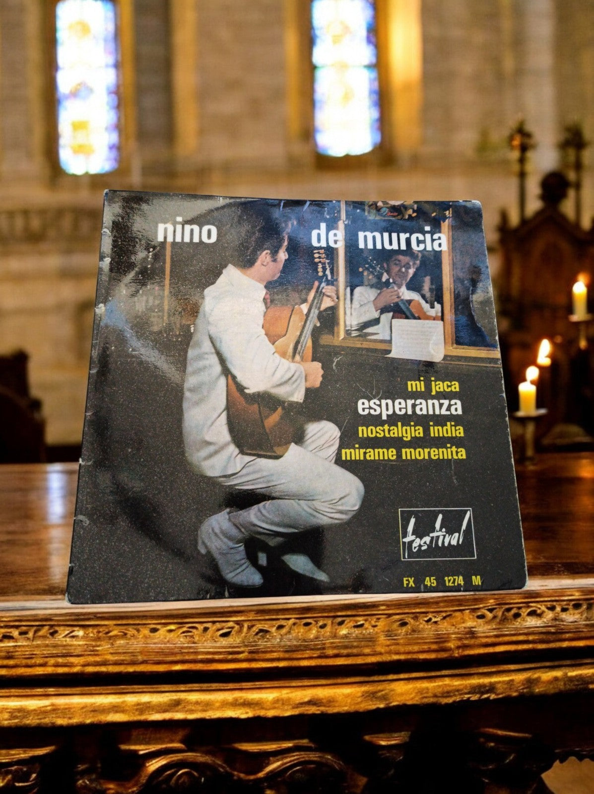 Disque vinyle 45 tours Nino de Murcia Festival pochette vintage années 60