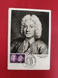 Carte FDC François Couperin 1968 timbre 0,30 FR philatélie Paris musique (Ref 1)