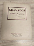 Ancien livre partitions Granados violon piano Rondalla Aragonesa Espagne