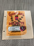 Étiquette apéritif Gentiane de Cette orange 100 cl Clarac Sète France