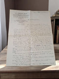 Lettre manuscrite ancienne 1943 Guerre WW2 papier à en-tête La Protectrice
