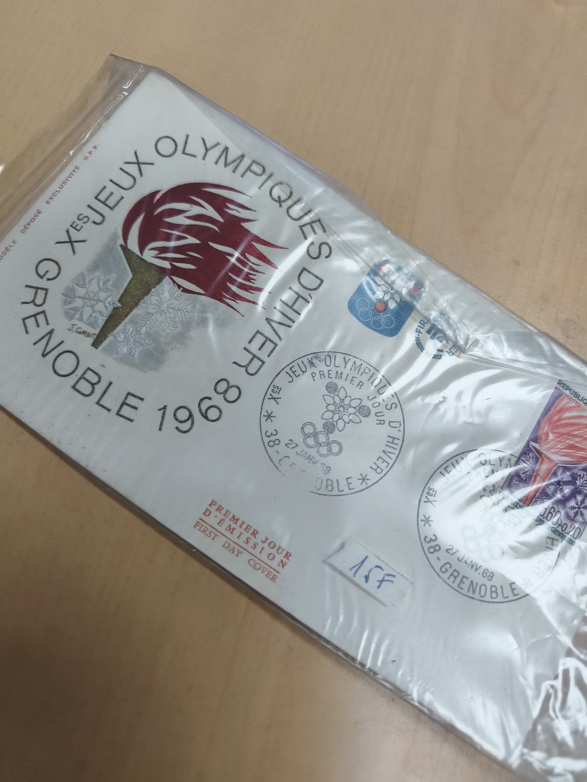Enveloppe Premier Jour Jeux Olympiques Grenoble 1968 philatélie FDC