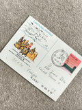 Carte postale philatélique Italie Mantova 1992, timbre 700 lire, oblitération Je