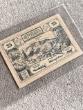 Billet ancien 25 Heller Mitterbach 1920 Autriche paysage vintage