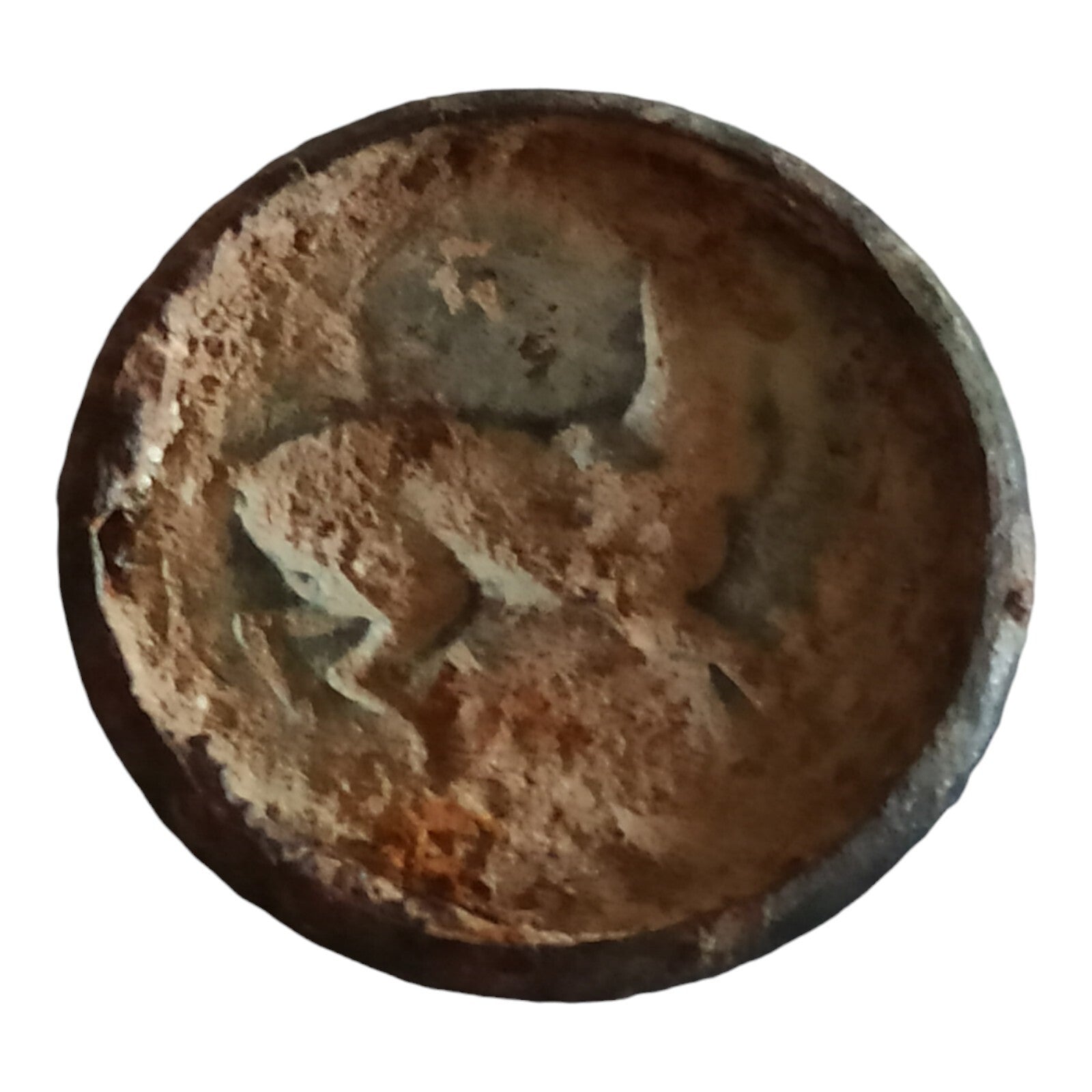 Bouton de chasse vintage en laiton, motif cerf relief, déco collection