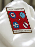 Pin's vintage Olympique de Marseille OM 1990/91 badge football Spartak Moscou