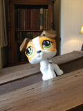 Figurine chien Petshop LPS vintage yeux verts ancien rare