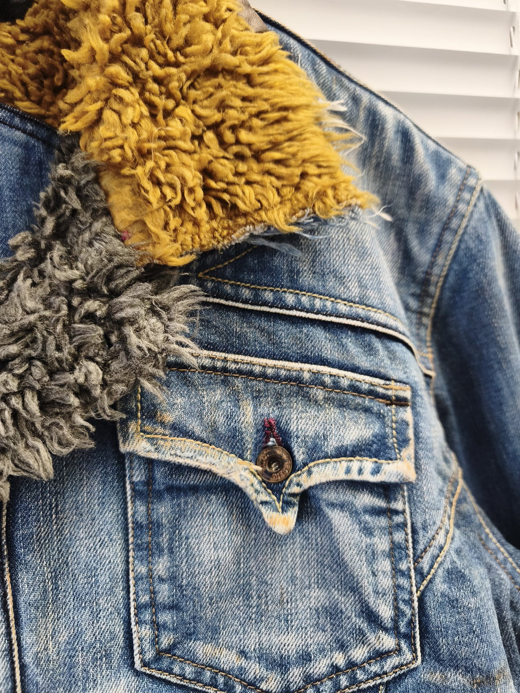 Veste homme Diesel vintage en jean ancien blouson rétro taille XS collection