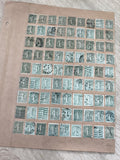 Gros lot timbres anciens Marianne 15c vert, étude philatélie, oblitérés France