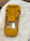 Véhicule miniature Lamborghini jaune vintage, voiture rétro d?occasion