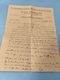 Ancienne lettre manuscrite 1943 Laboratoire Fourcade Marseille papier vintage