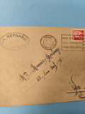 Enveloppe ancienne oblitérée 1937 Nice philatélie timbre rouge (Ref 6)
