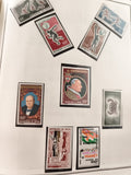 Timbres anciens République du Niger neufs thématiques sport, personnages, 1960s