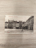 Ancienne carte postale Bar-sur-Aube Place Carnot CPA vintage C.L.B noir et blanc