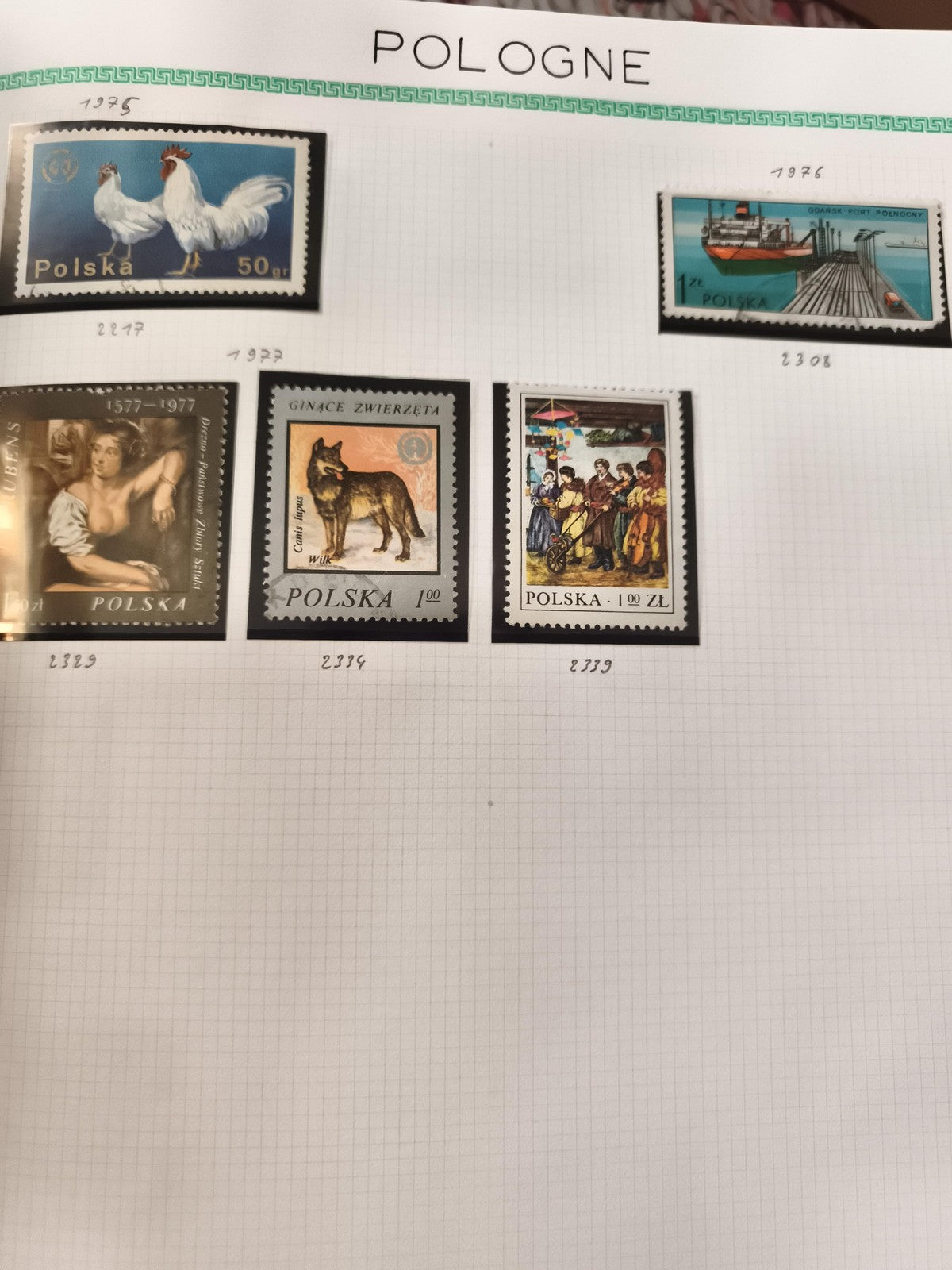 Timbres Pologne Polska animaux art bateaux années 70-90 philatélie lot