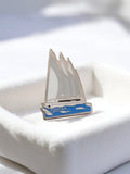 Pin's voilier Phocea vintage ancien OM Marseille rare rétro nautique