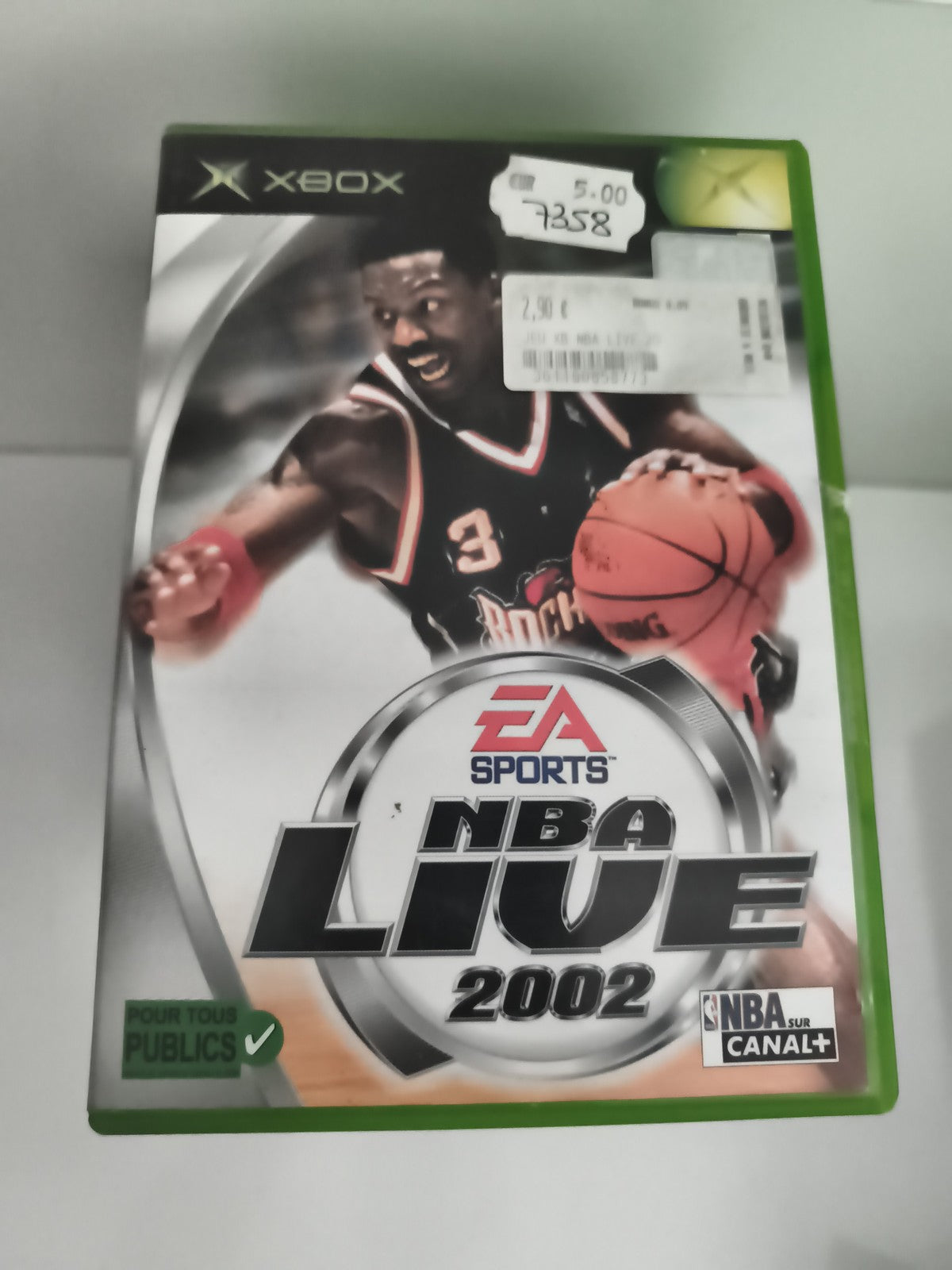 Jeu vidéo Xbox NBA Live 2002 EA Sports basket rétro Houston Rockets