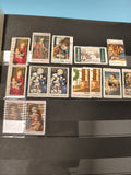 Lot anciens timbres USA oblitérés Noël religieux vintage philatélie collection