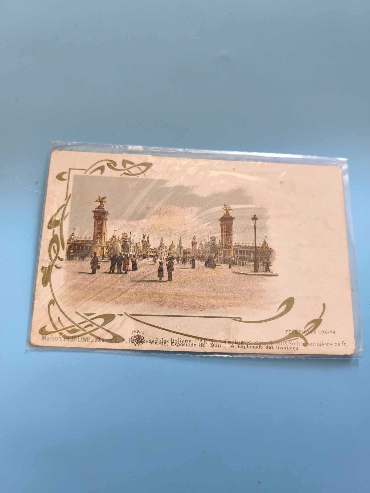 Carte postale vintage italienne époque coloniale, ancienne, collection rétro
