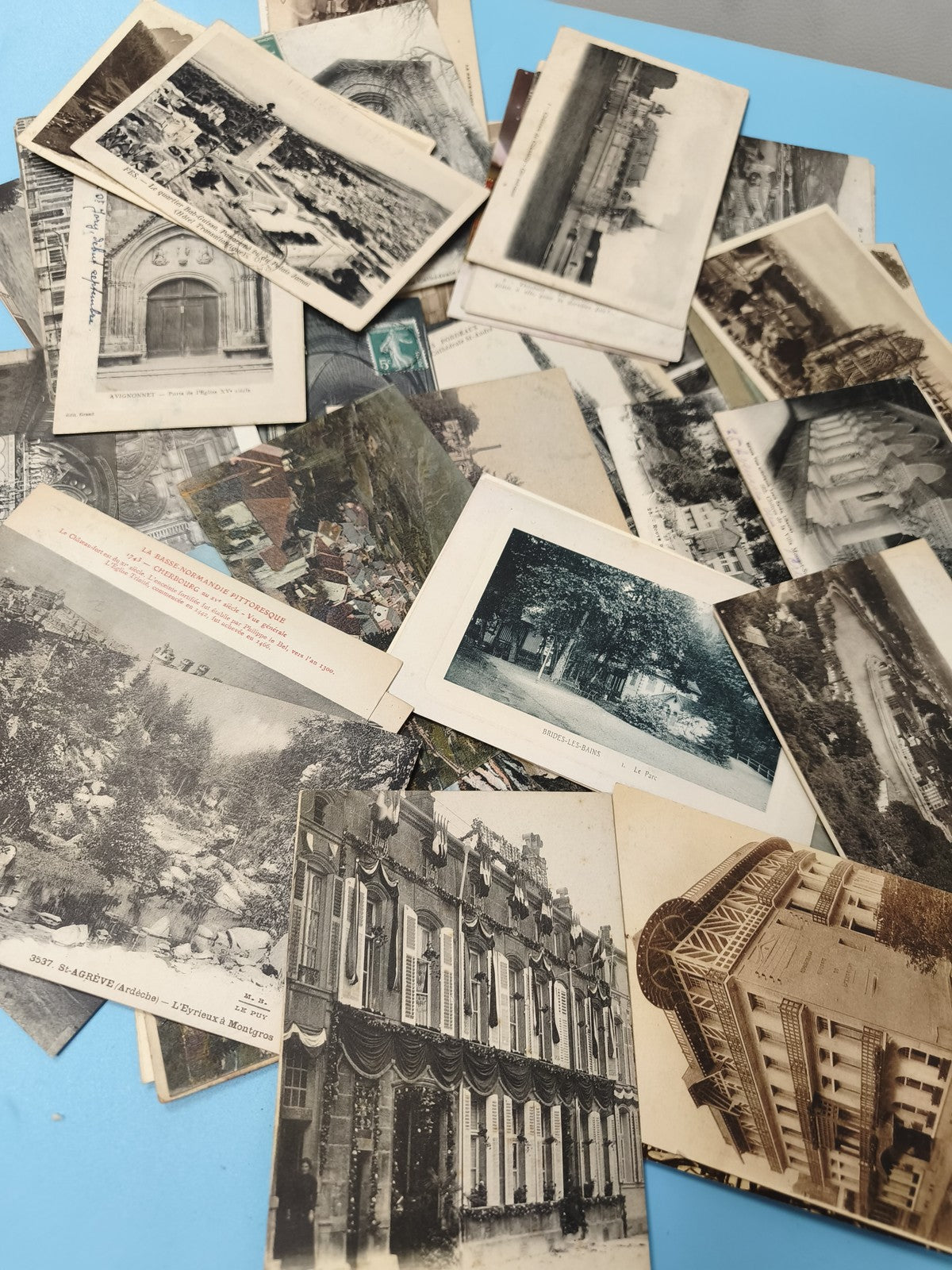 Lot cartes postales anciennes CPA vrac paysages monuments divers collection