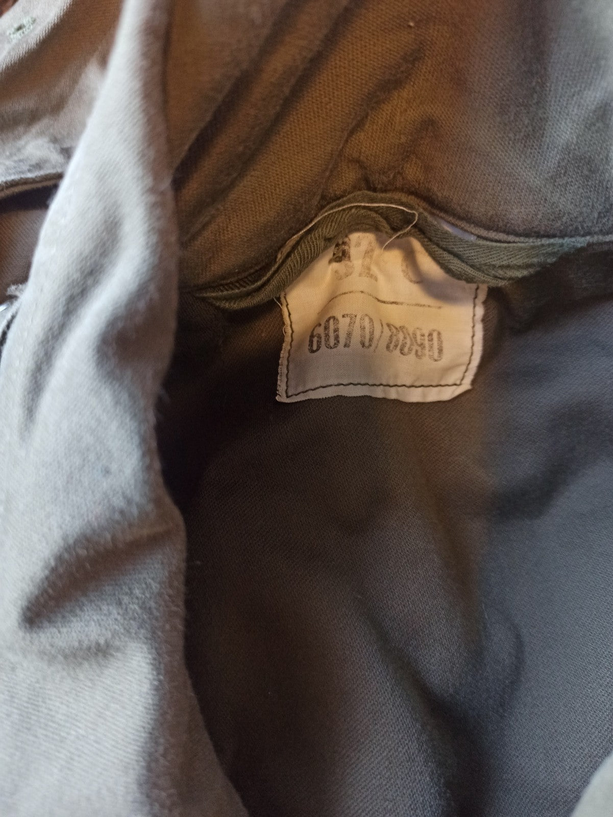 Veste militaire vintage ancienne authentique, collection militaria rétro occasio