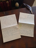 Lettre manuscrite ancienne 1943 Seyneuil guerre vie quotidienne rétro vintage