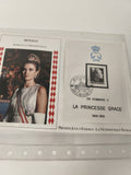 Lot FDC timbres Monaco hommage Princesse Grace premier jour d'émission 1983