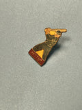 Vintage pin's joueur de baseball HITTER émaillé ancien collection Ref 7