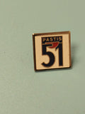 Vintage pin's Pastis 51 carré collection publicité bar ancien