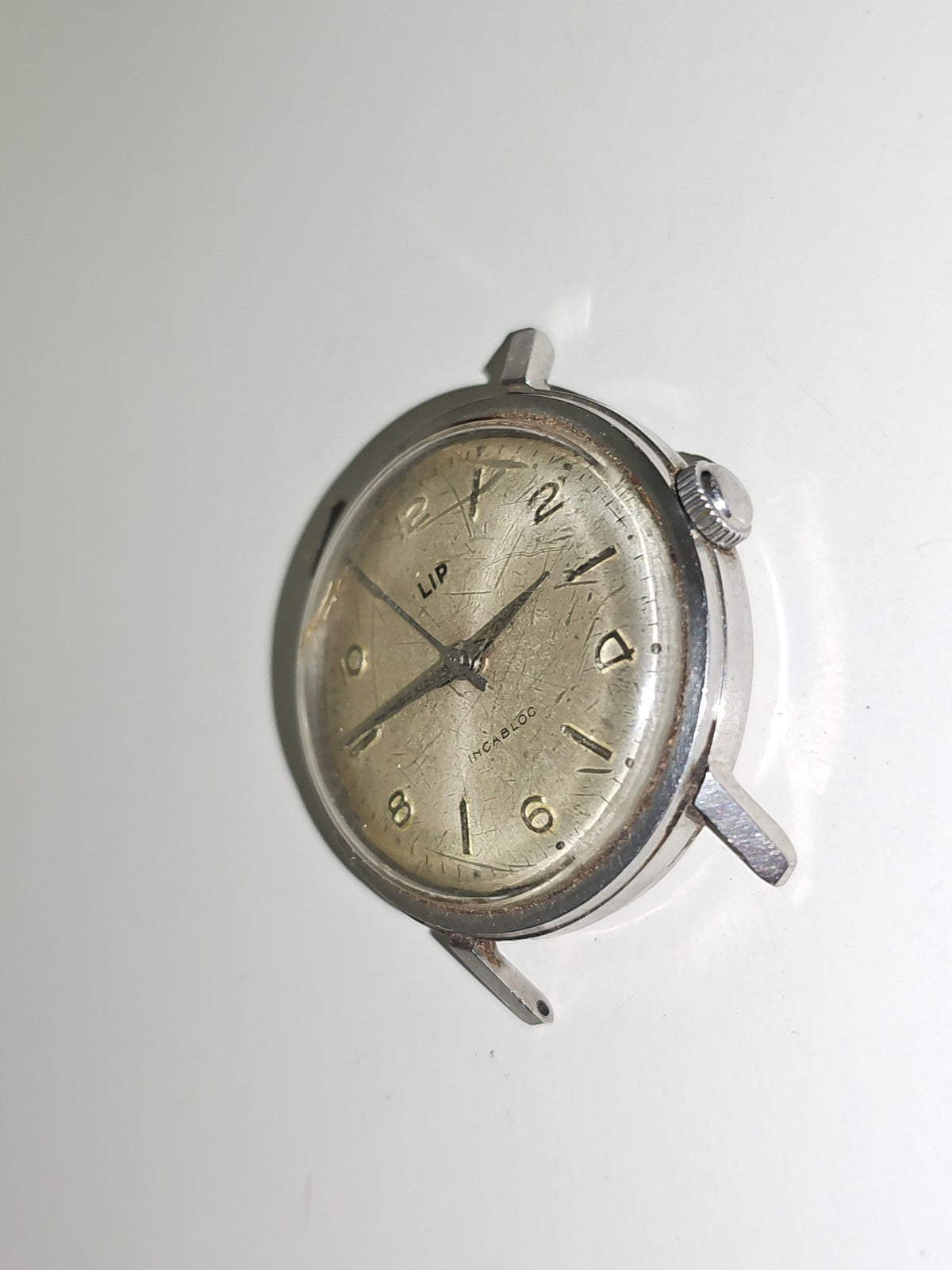Montre mécanique homme Lip ancienne vintage rétro, montre-bracelet fonctionnelle