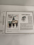 Feuillet philatélique CEF Concarneau Claude Haley illustration timbre