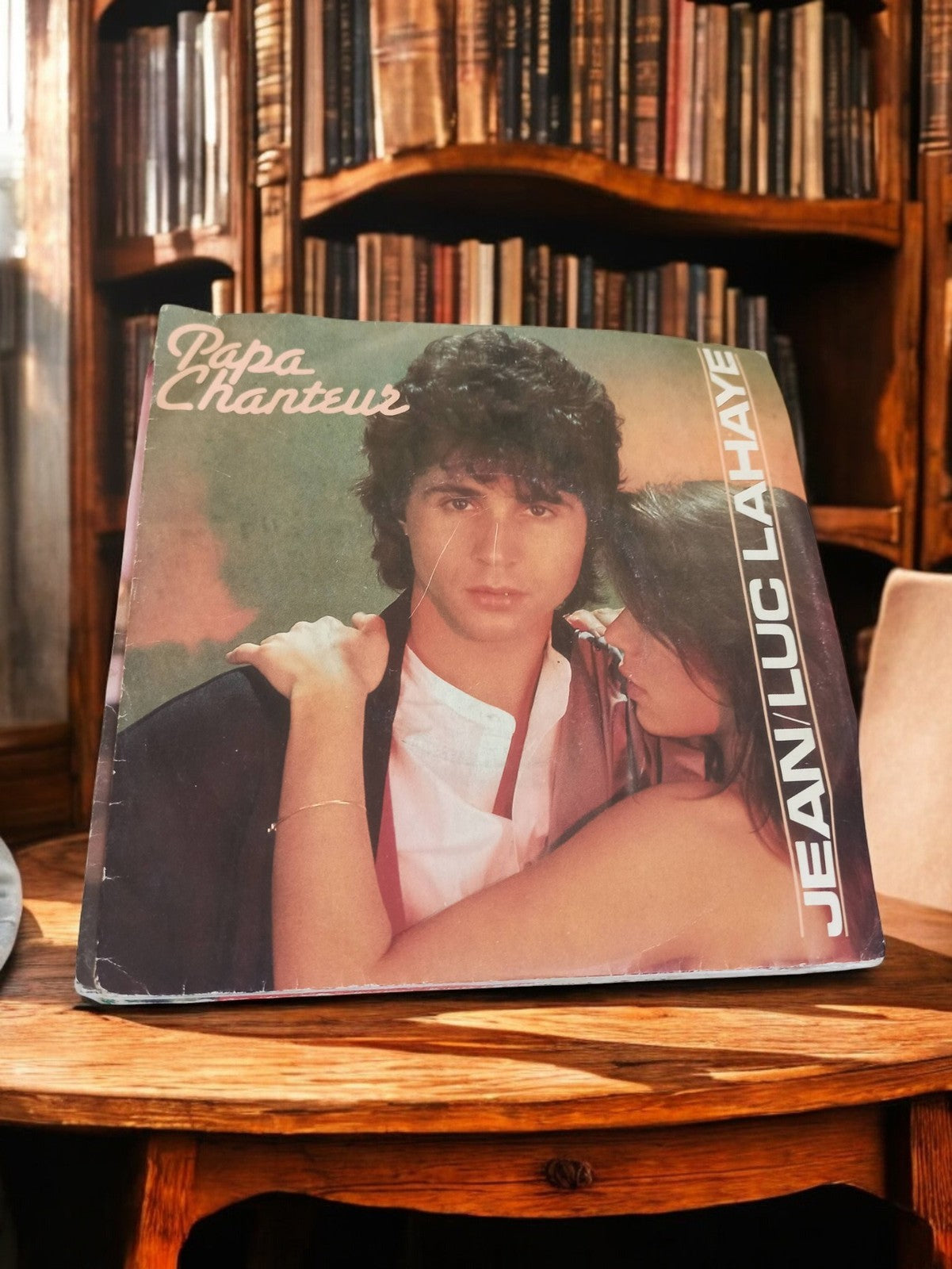 Vinyle 45 tours Jean-Luc Lahaye Papa Chanteur vintage années 80 rétro disque