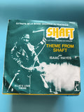 Vinyle 45 tours Shaft Isaac Hayes Stax BOF MGM pochette film funk