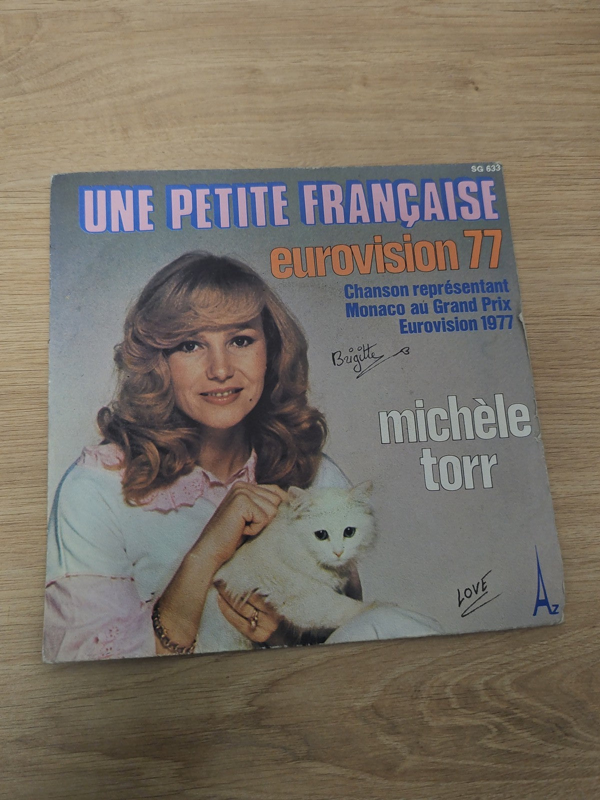 Vintage Michele Torr French song collection old 45 rpm vinyl record