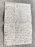 Lettre manuscrite ancienne 1918 WW1 Toulon papier quadrillé encre noire