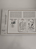 Feuillet CEF Robert Debré 1882-1978 philatélie timbre illustré soie n°835