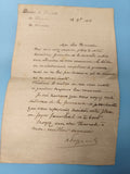 Ancienne enveloppe manuscrite France 1918, lettre Douanes Limoges, écriture anci