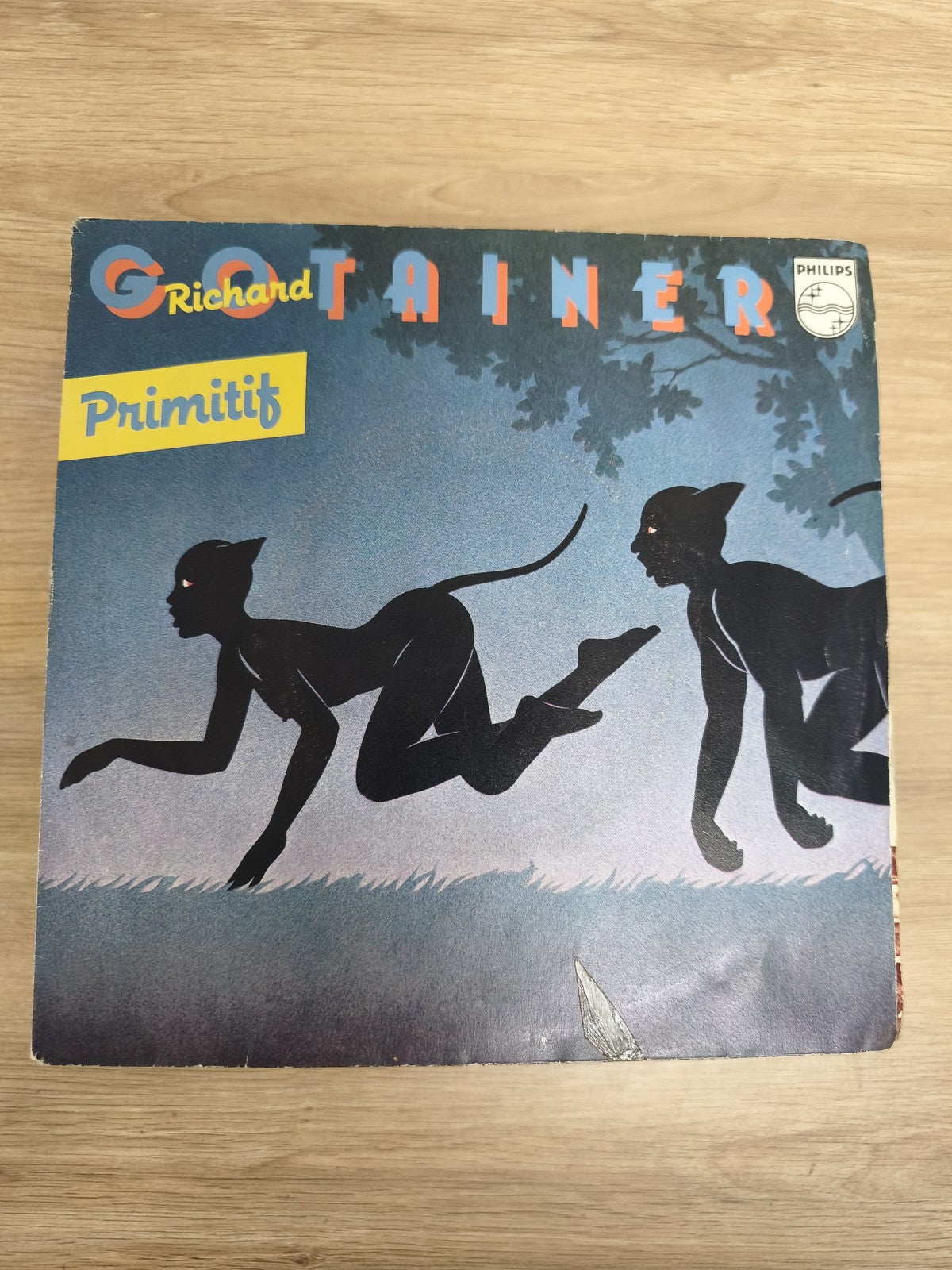 Vinyle 45 tours Richard Gotainer Primitif Philips pochette panthères Ref 3