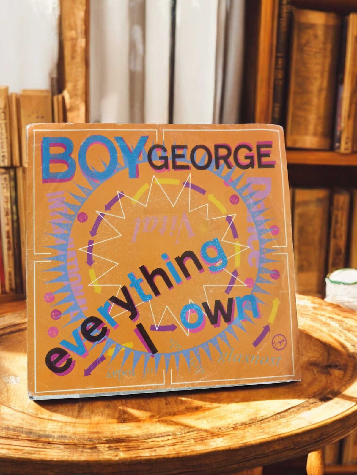 Vinyle 45 tours Boy George Everything I Own vintage pop rétro d'occasion