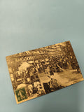 Ancienne carte postale animée Paris Boulevard Montmartre chevaux vintage