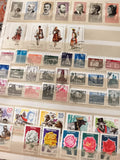 Timbres anciens Roumanie Posta Romana oblitérés thèmes portraits fleurs costumes