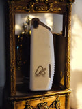 Briquet vintage Shuangyong blanc, forme angulaire, non testé, objet rétro