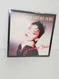 Vinyle 45T vintage Jeanne Mas Toute première fois ancien disque rétro collection