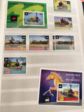 Timbres anciens Haute-Volta locomotives trains vapeur oblitérés lot philatélie