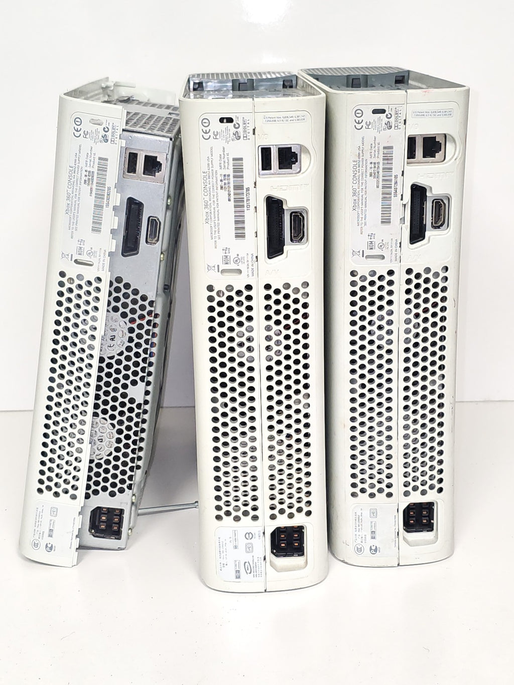 Lot 3 consoles Xbox 360 HS pour pièces détachées à réparer Microsoft Xbox