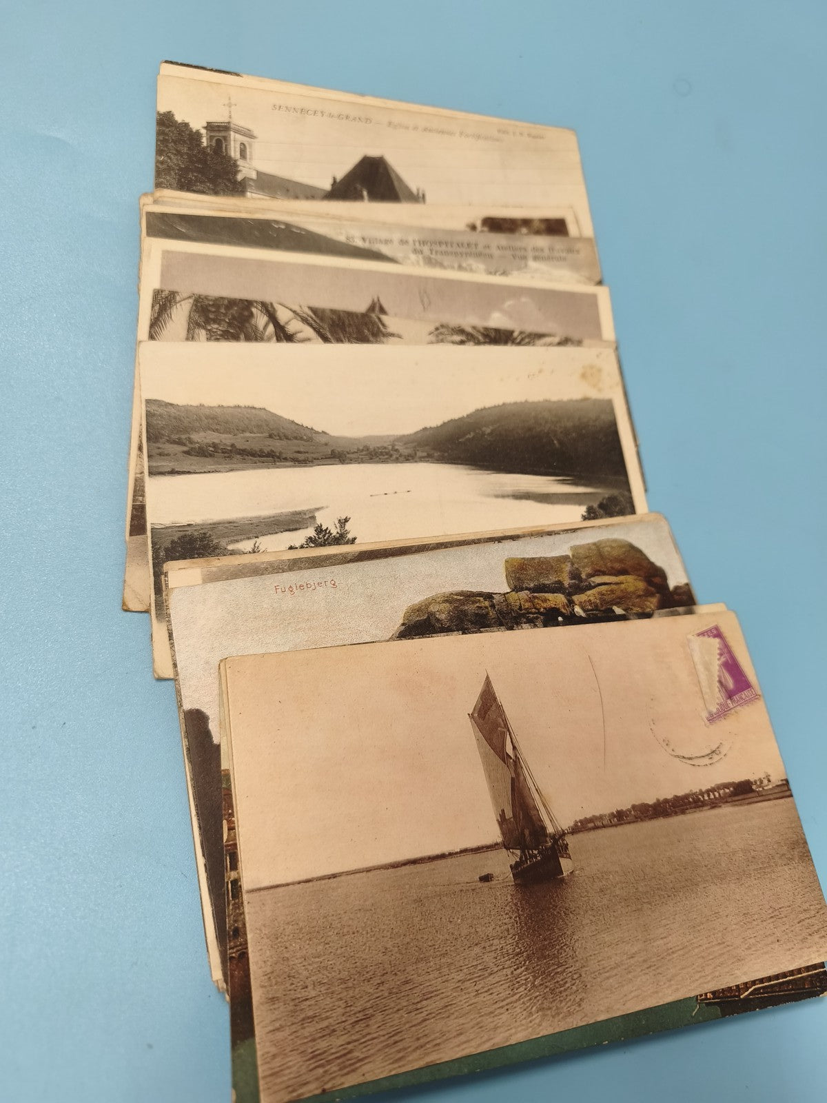 Lot cartes postales anciennes CPA divers paysages et monuments vintage (Ref 1)